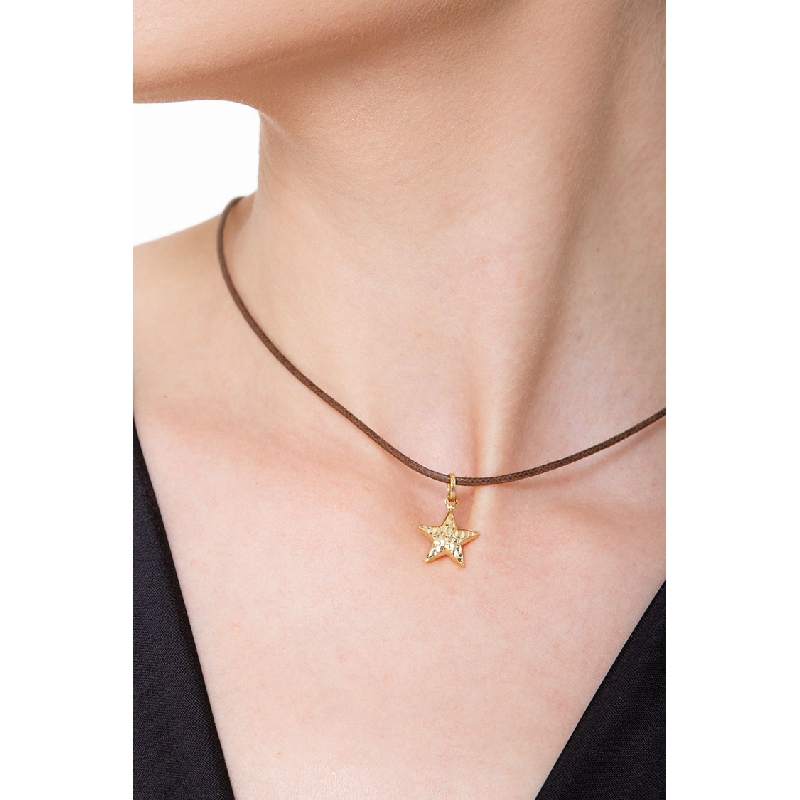 Pendentif étoile en or jaune 18 carats