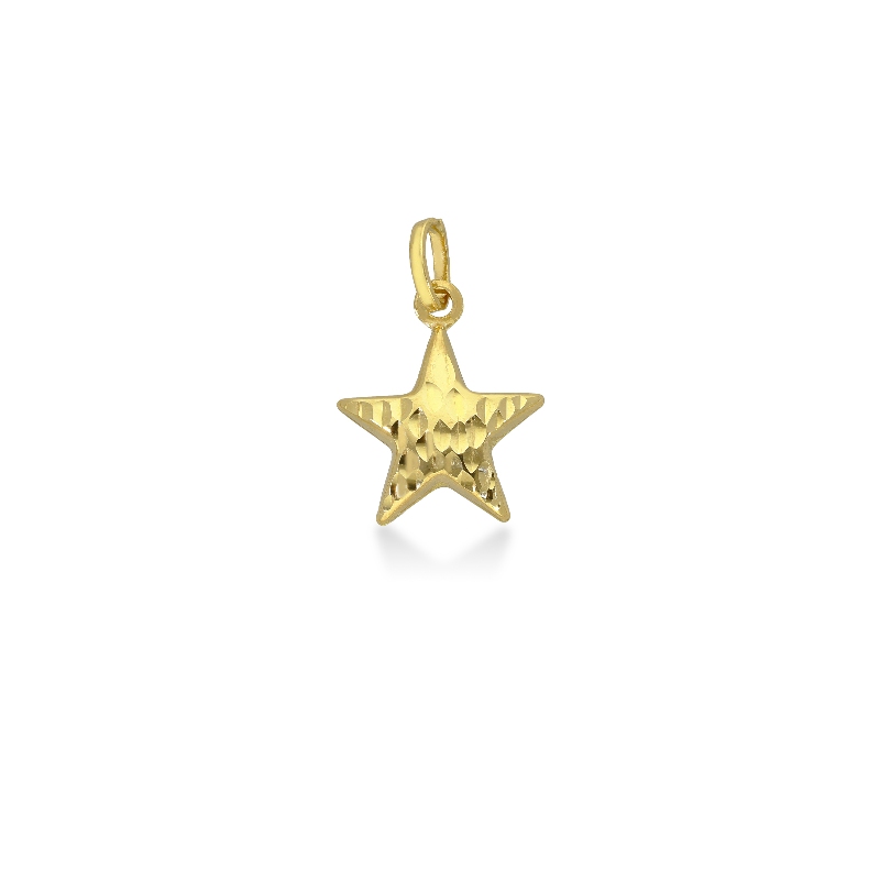 Pendentif étoile en or jaune 18 carats
