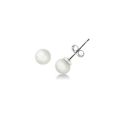 Boucles d’oreilles en or blanc 18 carats avec perles