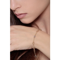 Bracelet fantaisie femme en 3 ors 18k 2