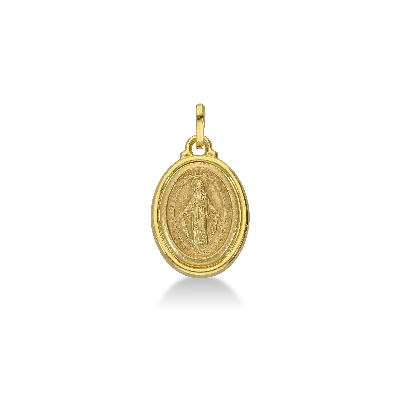 Médaille sacrée en or jaune 18 carats