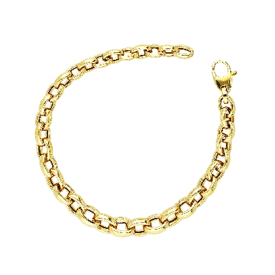 Bracelet rolo en or jaune 18k