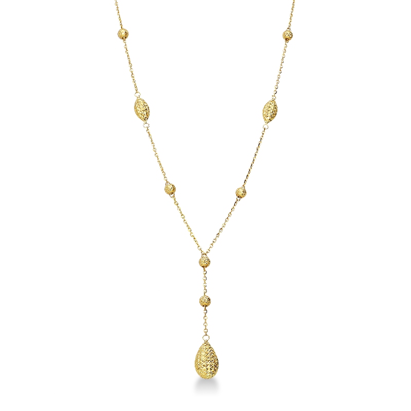 Chaîne avec gouttes en or jaune 18 carats