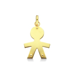 Pendentif Enfant en Or Jaune 18k