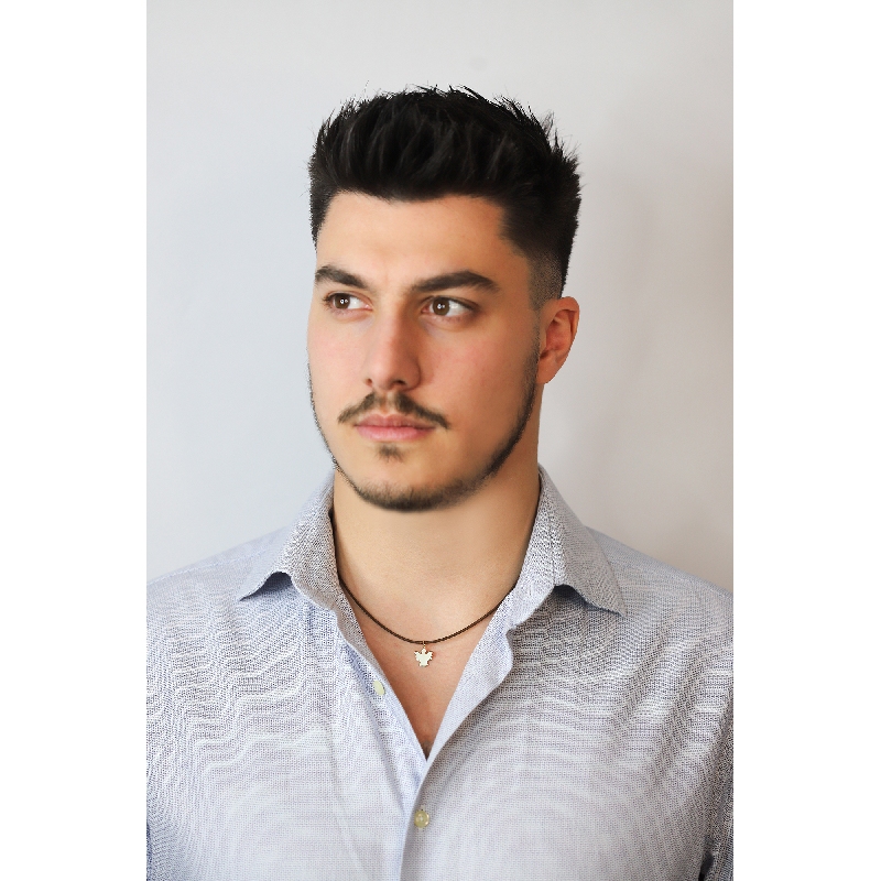 Pendentif Silhouette Petit Ange en Or Jaune 18k