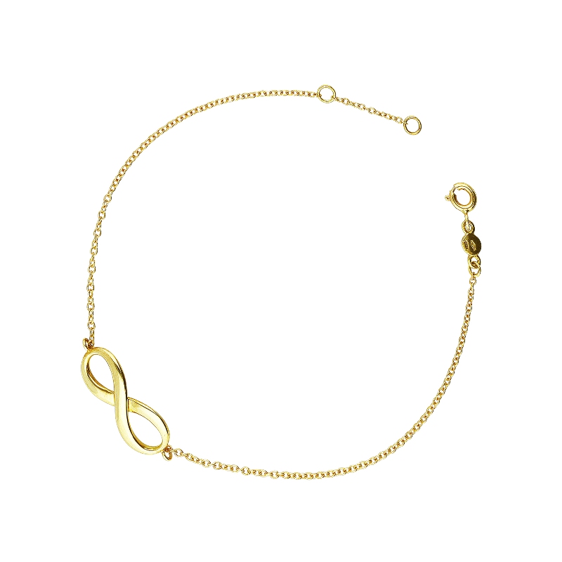 Bracelet infini  pour femme en Or Jaune 18k