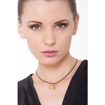 Pendentif gants de boxe en or jaune et blanc 18k