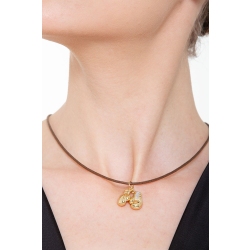 Pendentif gants de boxe en or jaune et blanc 18k 2