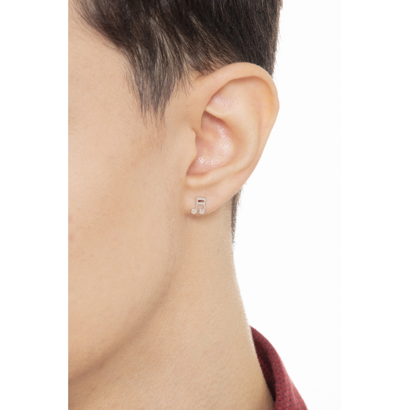 Mono Boucles d'Oreilles Notes de Musique 