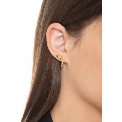 Boucles d'oreilles en or jaune 18k avec étoiles 2