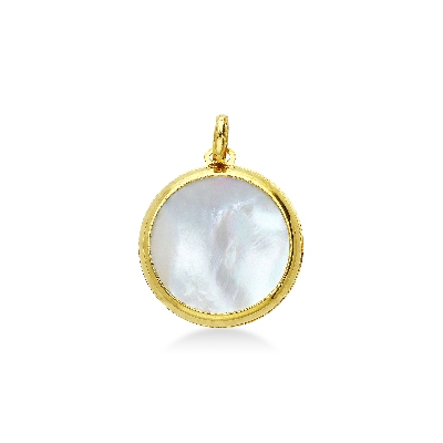 Pendentif Arbre de Vie en Or Jaune 18k et Nacre