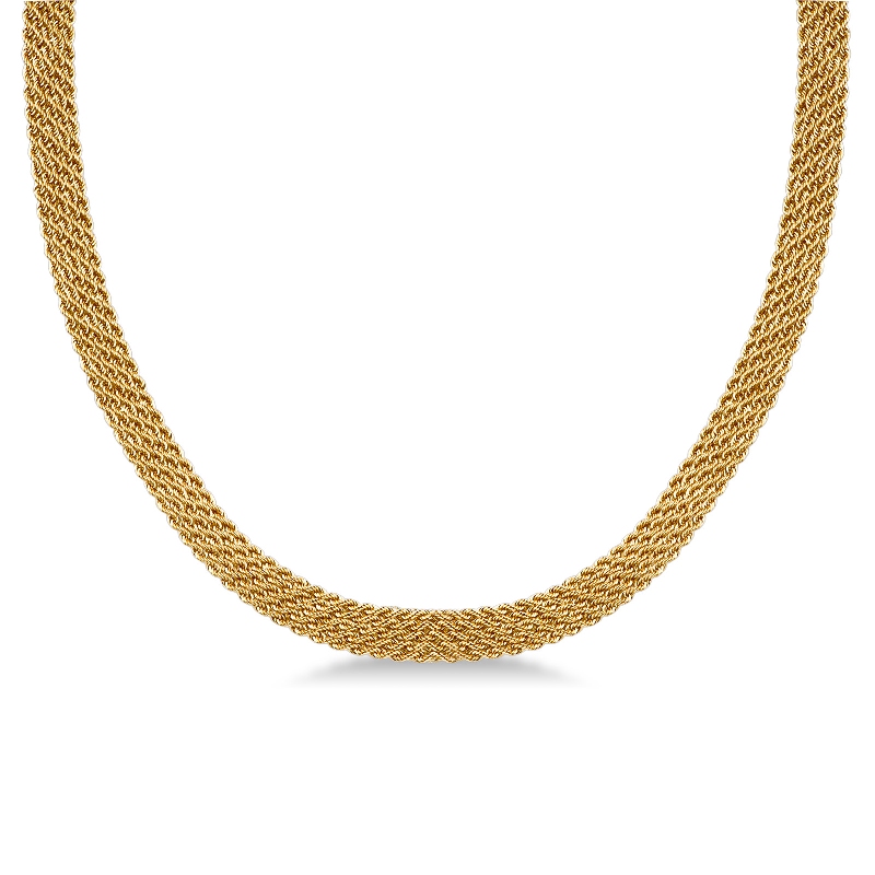 Collier en or jaune 18k, 45 cm