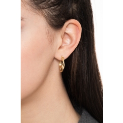 Boucles d'oreilles torsadées en or jaune 18 carats 2