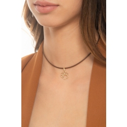 Pendentif patte de chien en or jaune 18k 2