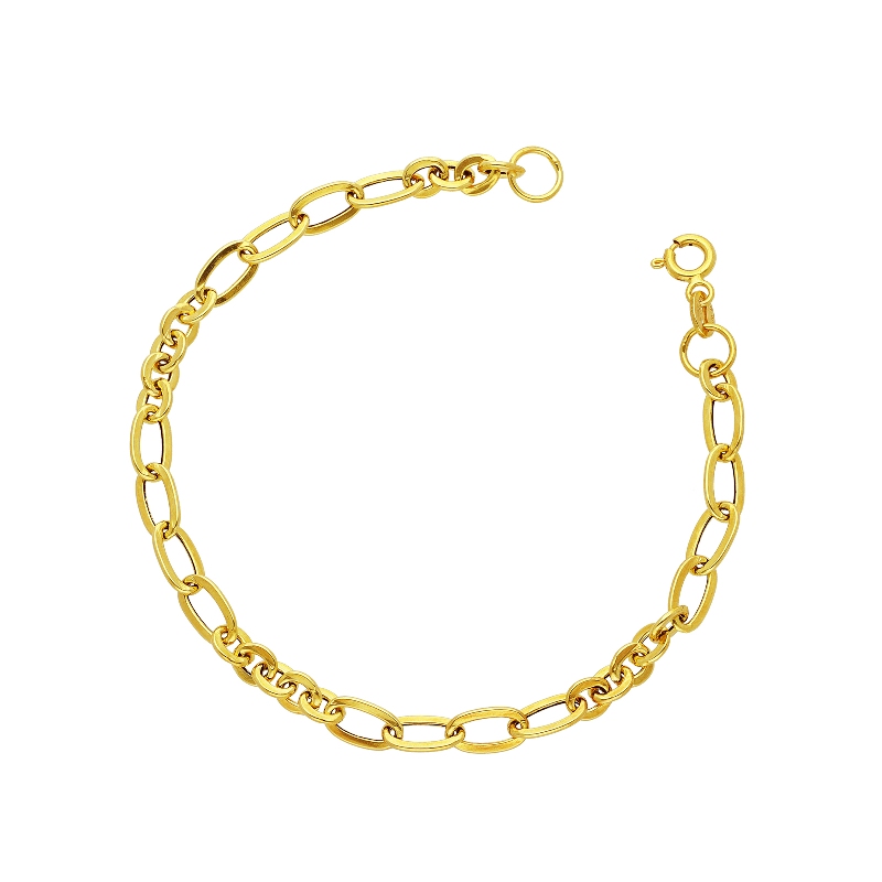 Bracelet chaîne en or jaune 18k