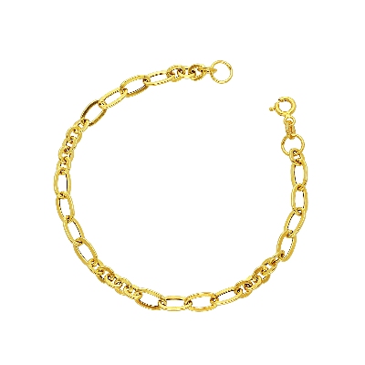 Bracelet chaîne en or jaune 18k