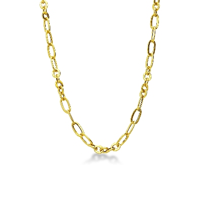 Collier maille chaîne en or jaune 18 ct