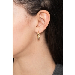Boucle d'oreille Pointe Or 750 2