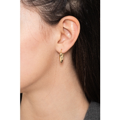 Boucle d'oreille Pointe Or 750
