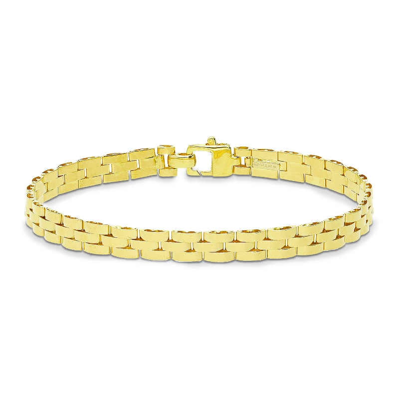 Bracelet à maillons en or jaune 18k.