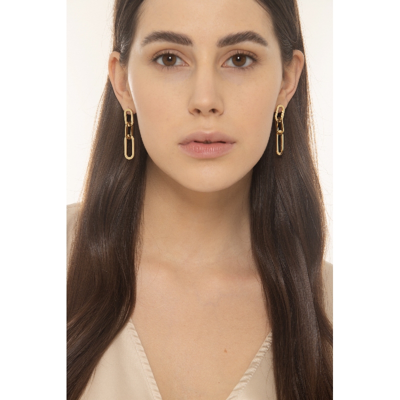 Boucles d'oreilles or jaune 18 carats femme