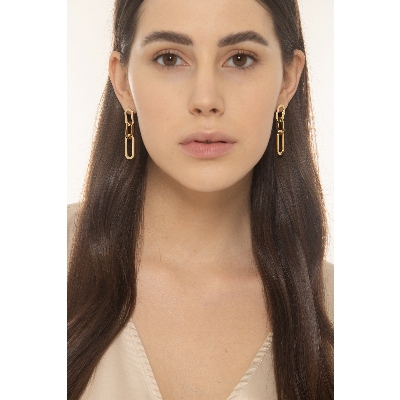 Boucles d'oreilles or jaune 18 carats femme