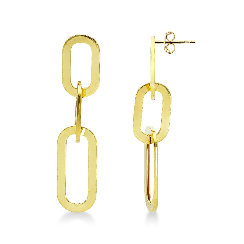 Boucles d'oreilles or jaune 18 carats femme