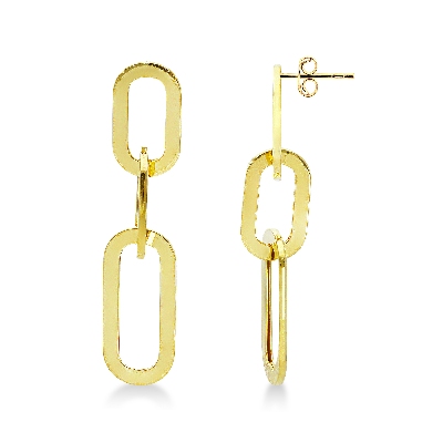 Boucles d'oreilles or jaune 18 carats femme