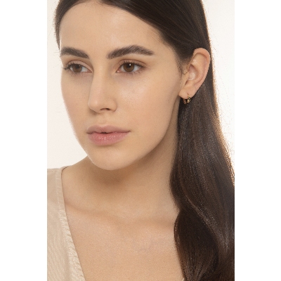  Boucles d'oreilles créoles en or jaune 18k