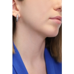 Créoles torsadées en or blanc 18 carats 2