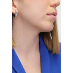  Créoles lisses en or blanc 2