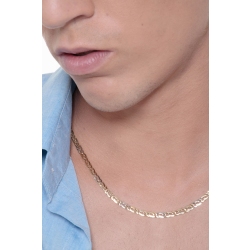 Collier en or blanc et jaune 18 carats, 50 cm 2