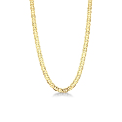 Collier homme en or jaune 18k, 50 cm