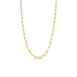 Collier homme en or jaune 18k, longueur 50 cm