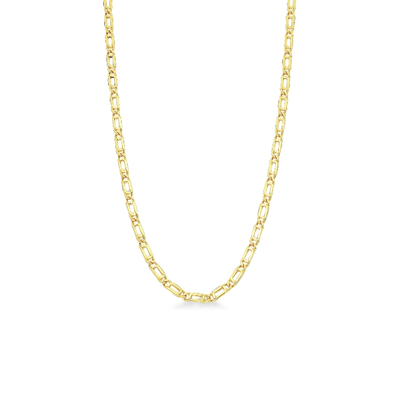 Collier homme en or jaune 18k, longueur 50 cm