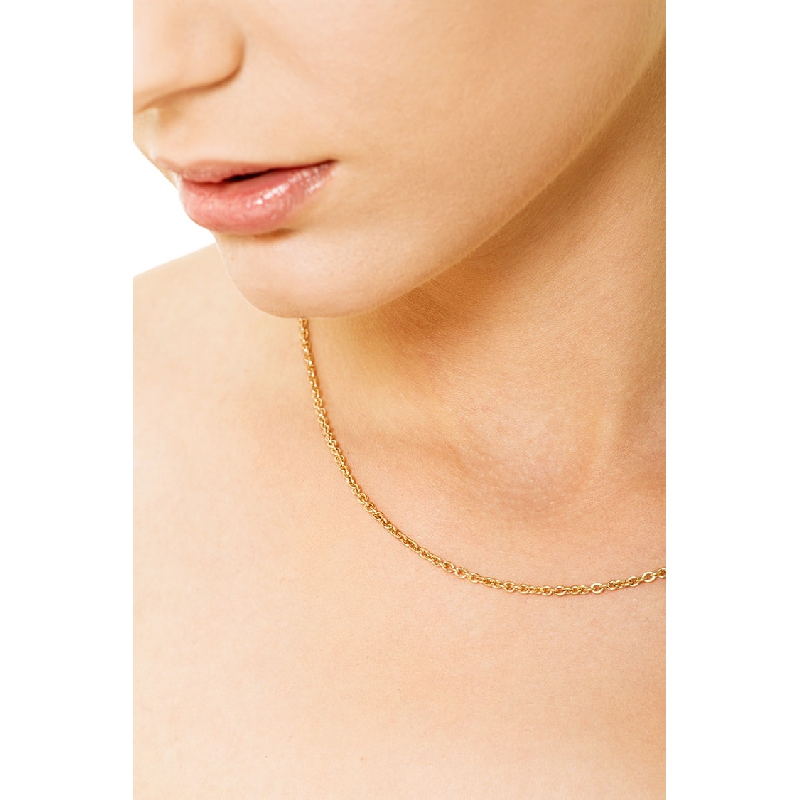 Chaîne en or jaune 18k, longueur 45 cm