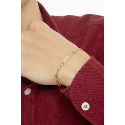 Bracelet en or jaune et blanc 18 carats personnalisable 2