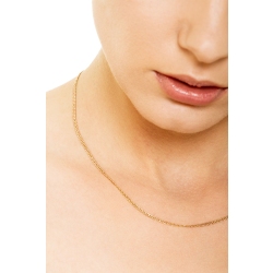 Collier chaîne en or jaune 18k de 50 cm 2