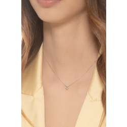 Collier or blanc 18k pendentif étoile diamant 2