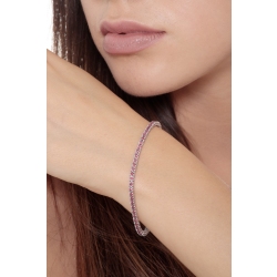 Bracelet Tennis Or Blanc 18k serti de Rubis éclatants 2