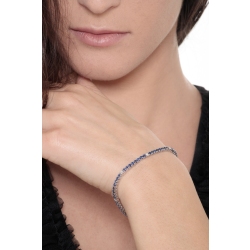 Bracelet en Or Blanc 750 Saphirs & Diamants 2