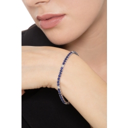 Bracelet Riviere Or Blanc 750 & Saphirs Bleus 2