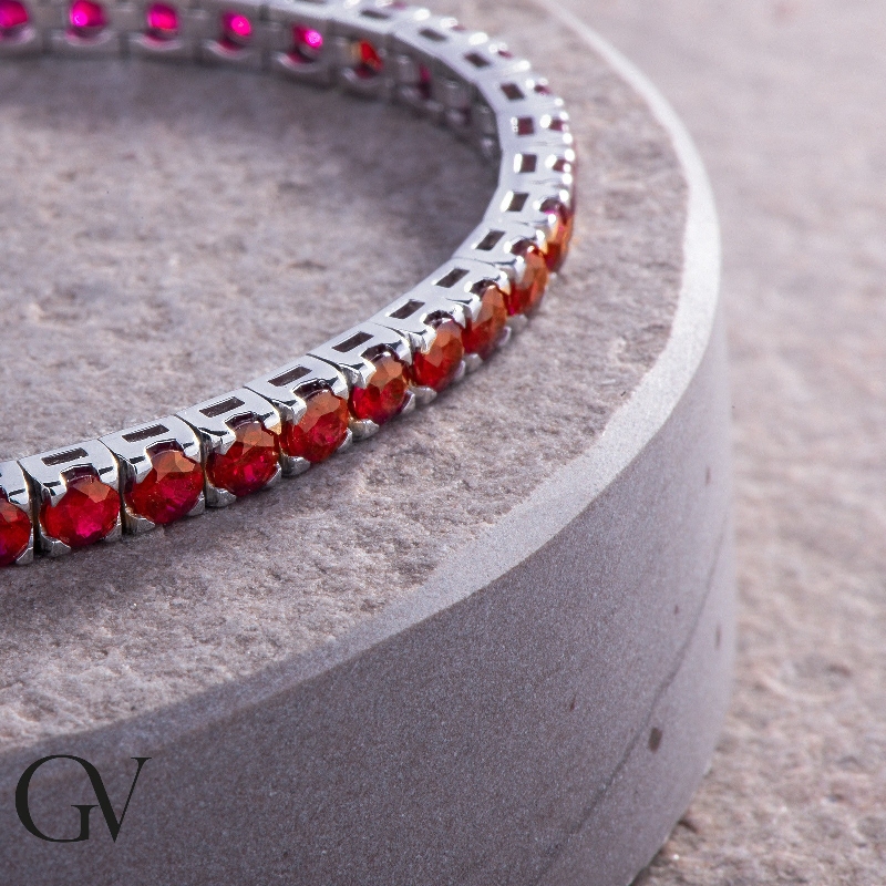 BRACELET TENNIS RUBIS 8,81 CARATS