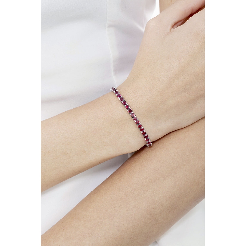 BRACELET TENNIS RUBIS 8,81 CARATS