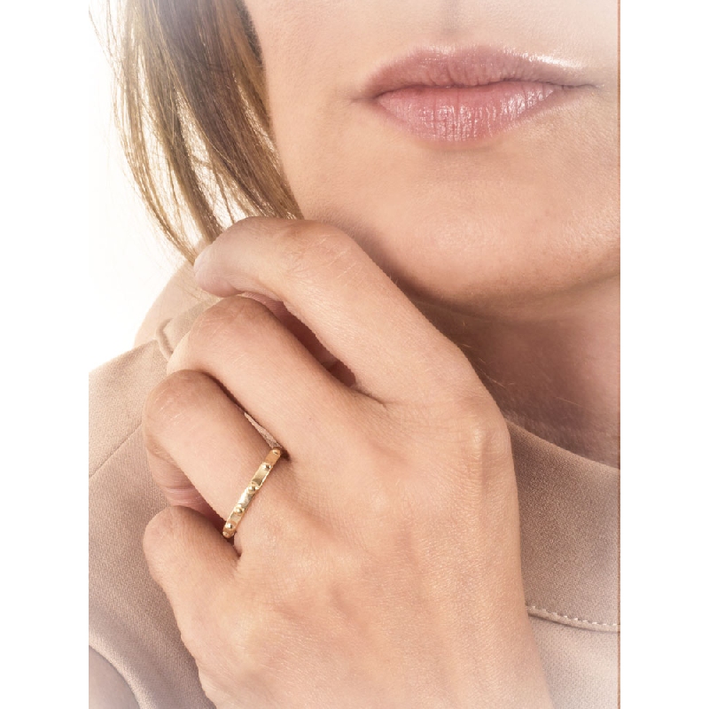 Alliance de mariage modèle Rosaire Or Jaune 18k