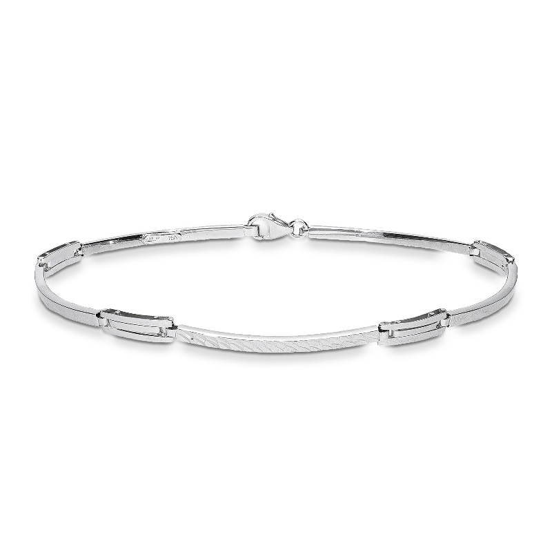 Bracelet pour homme en or blanc 18k
