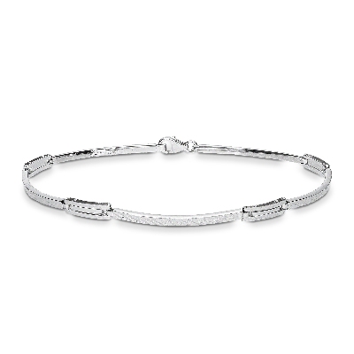 Bracelet pour homme en or blanc 18k