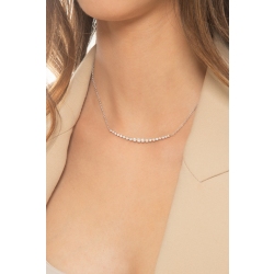 Collier ras du cou en Or 750 avec maillon diamant 2