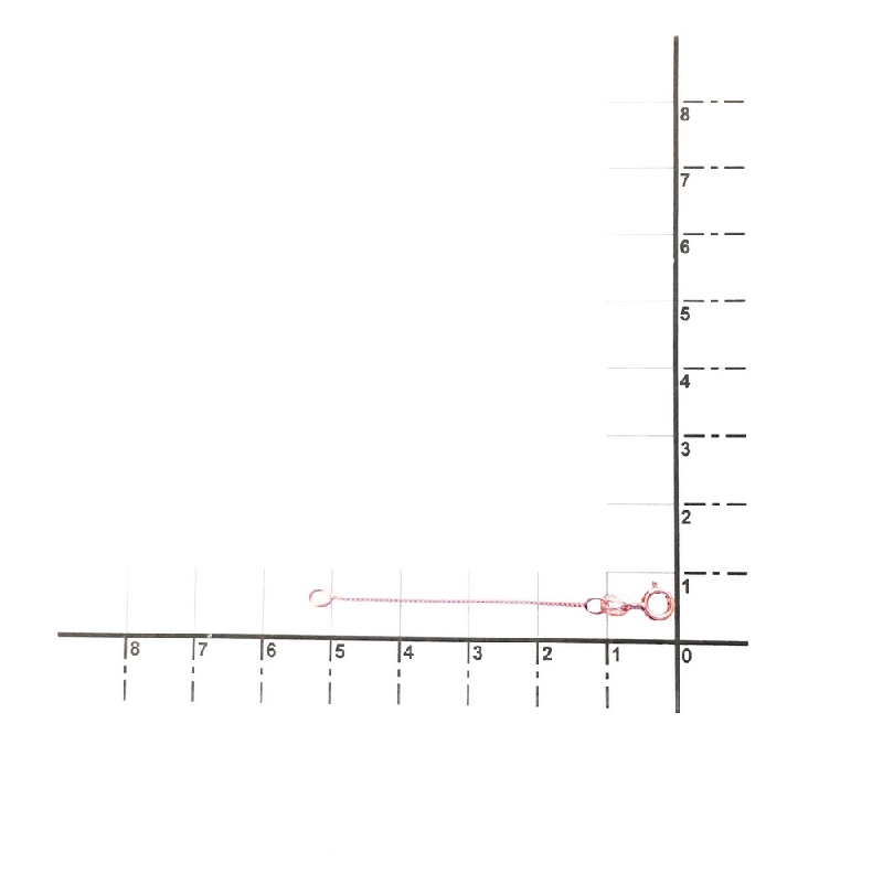 Extension de 5 cm pour collier en or rose 18 carats