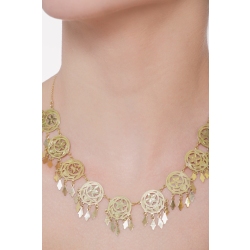 Collier en or jaune 18k neuf pendentifs 2
